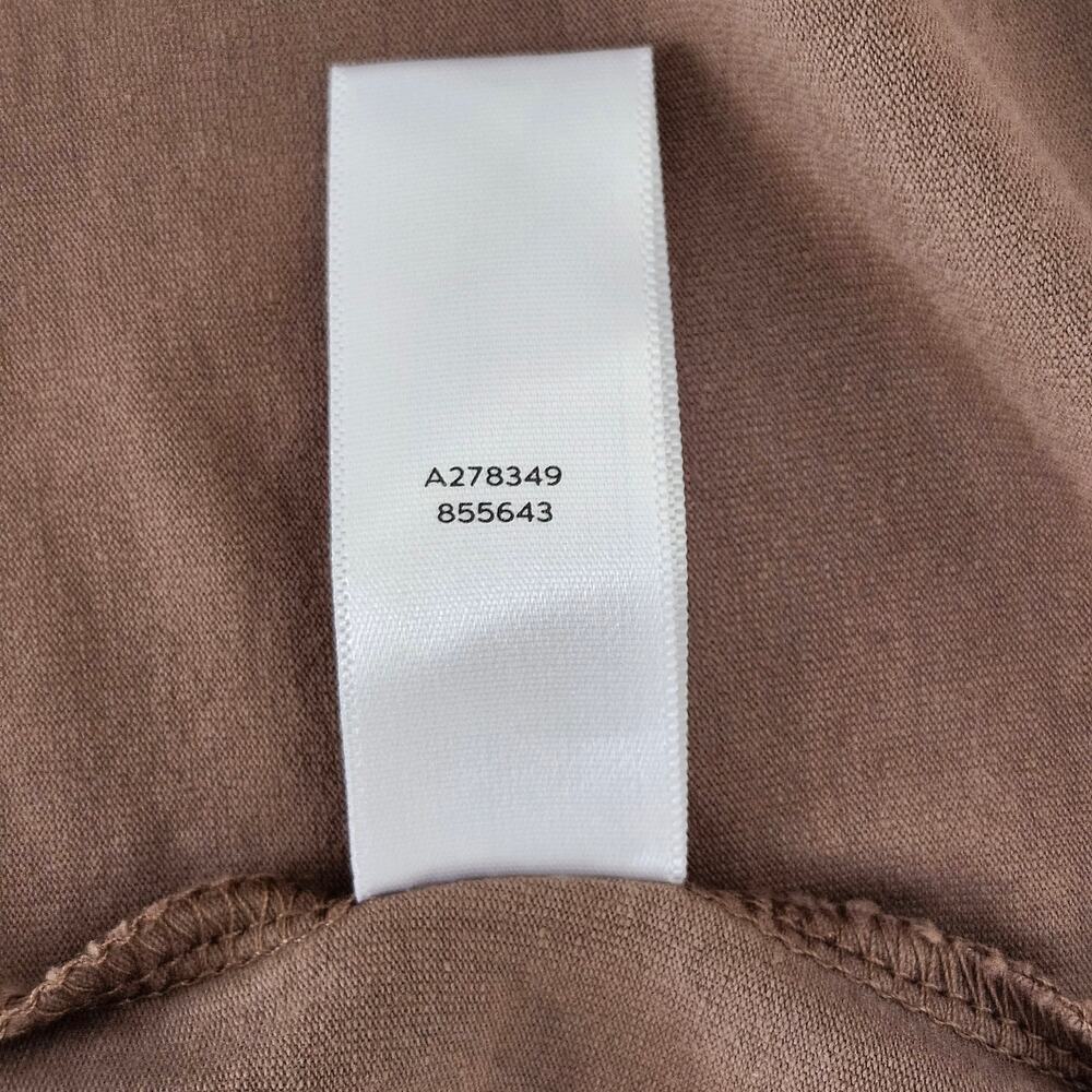 H by Halston Taupe Lagenlook Asymmetrical Tunic Top Size X-Large - Picture 6 of 10